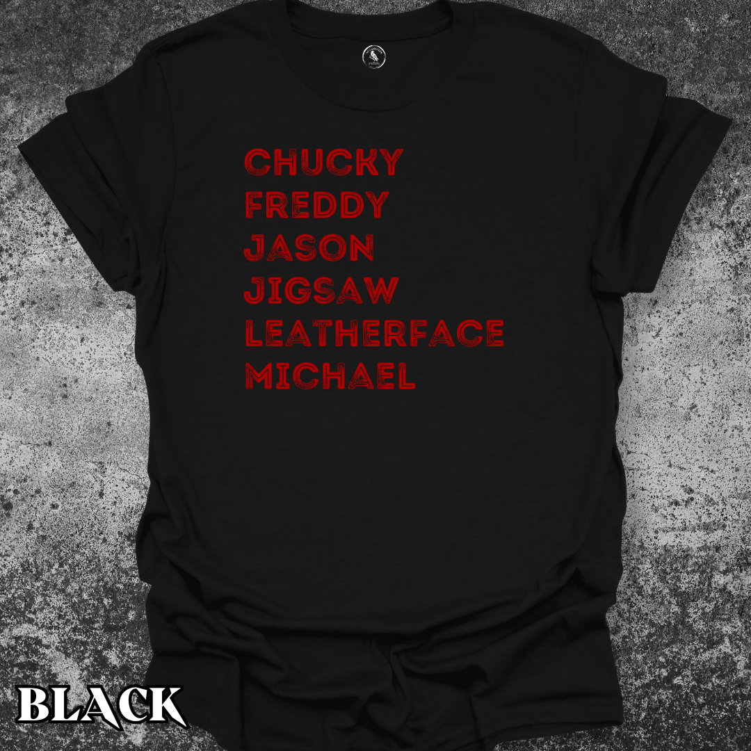 T-Shirt Black / S Horror Icons Tee