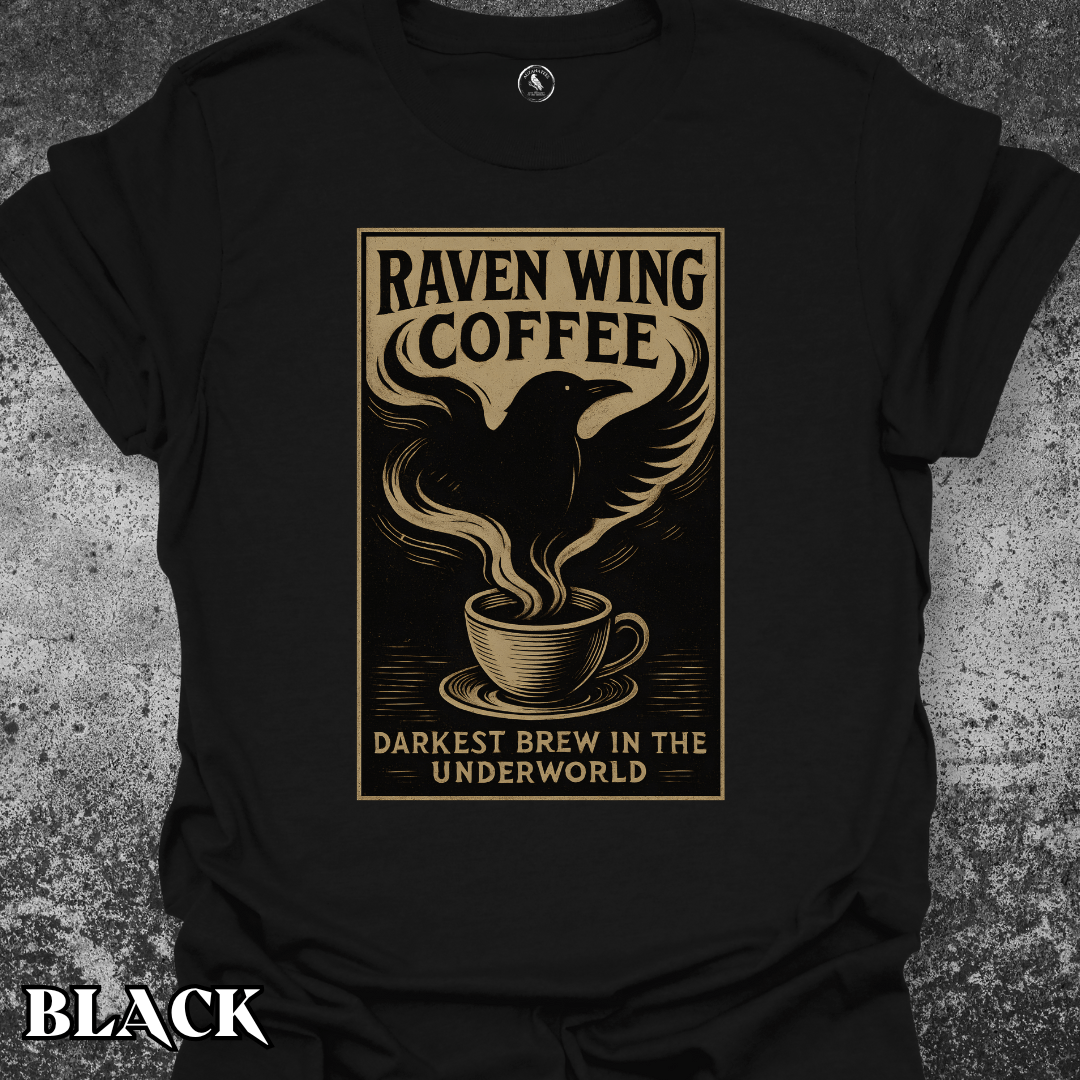 T-Shirt Black / S Raven Wing Coffee v2 Tee
