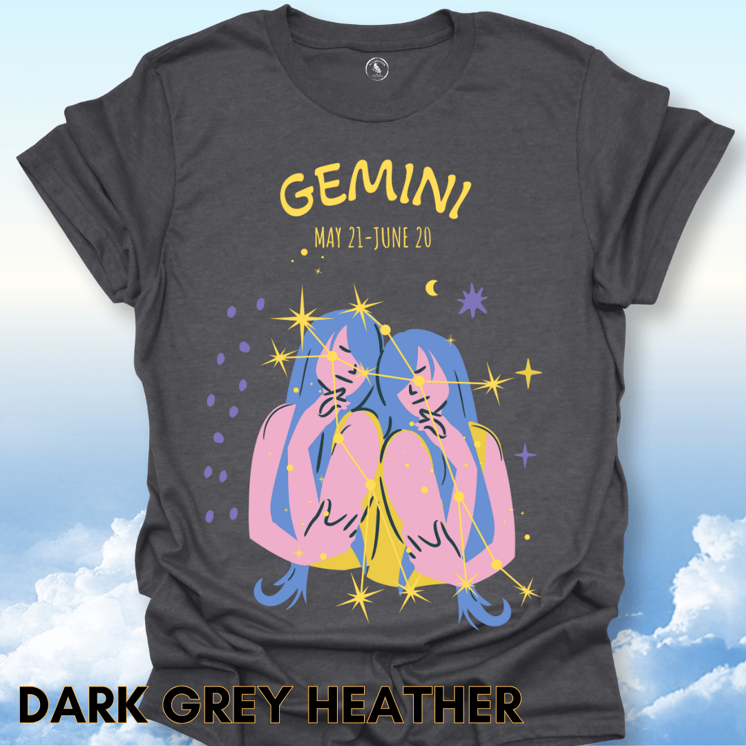 T-Shirt Dark Heather / S Gemini Zodiac Tee
