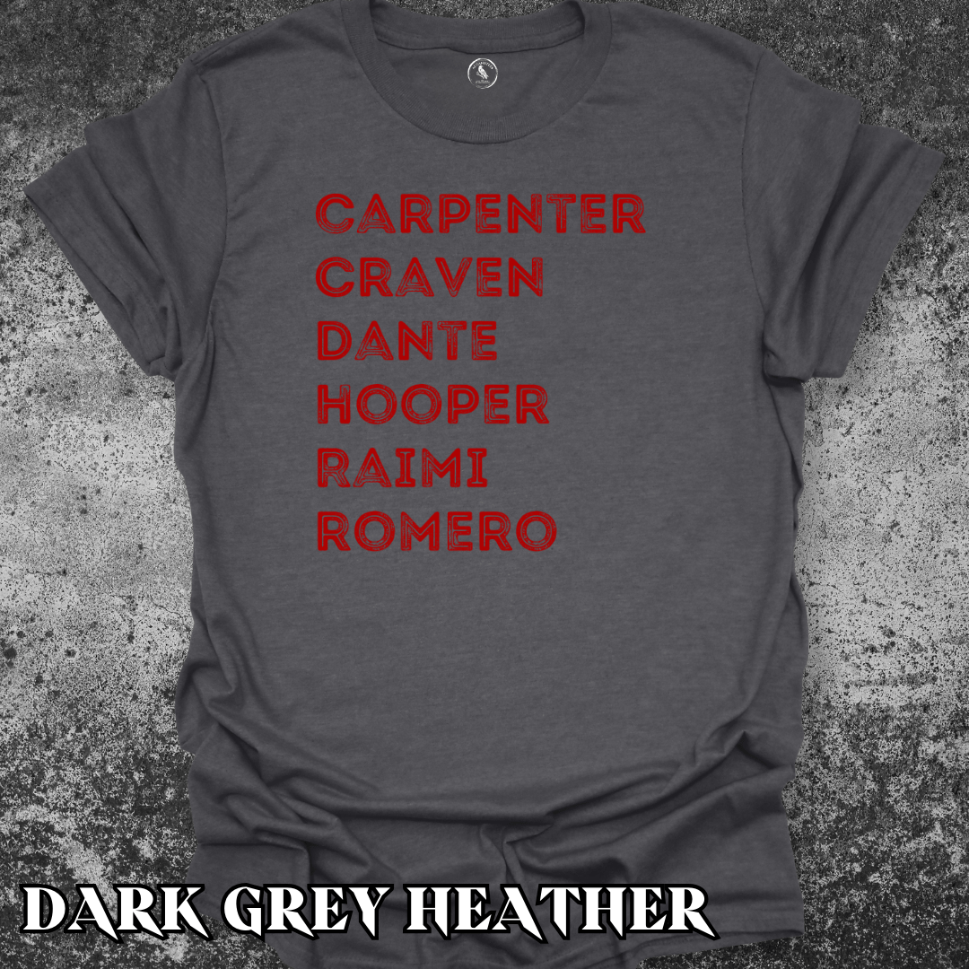 T-Shirt Dark Heather / S Horror Film Directors Tee