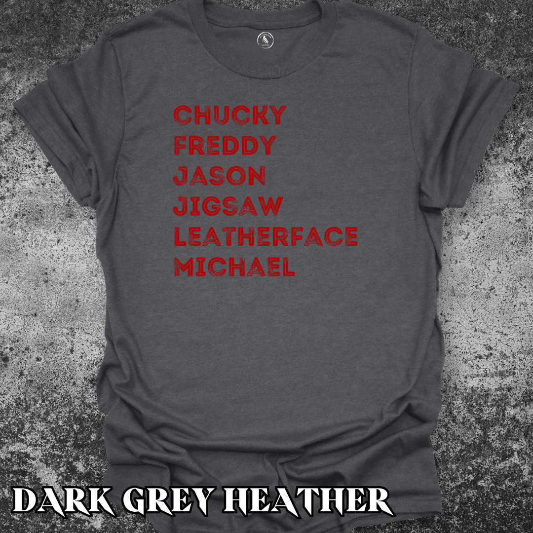 T-Shirt Dark Heather / S Horror Icons Tee