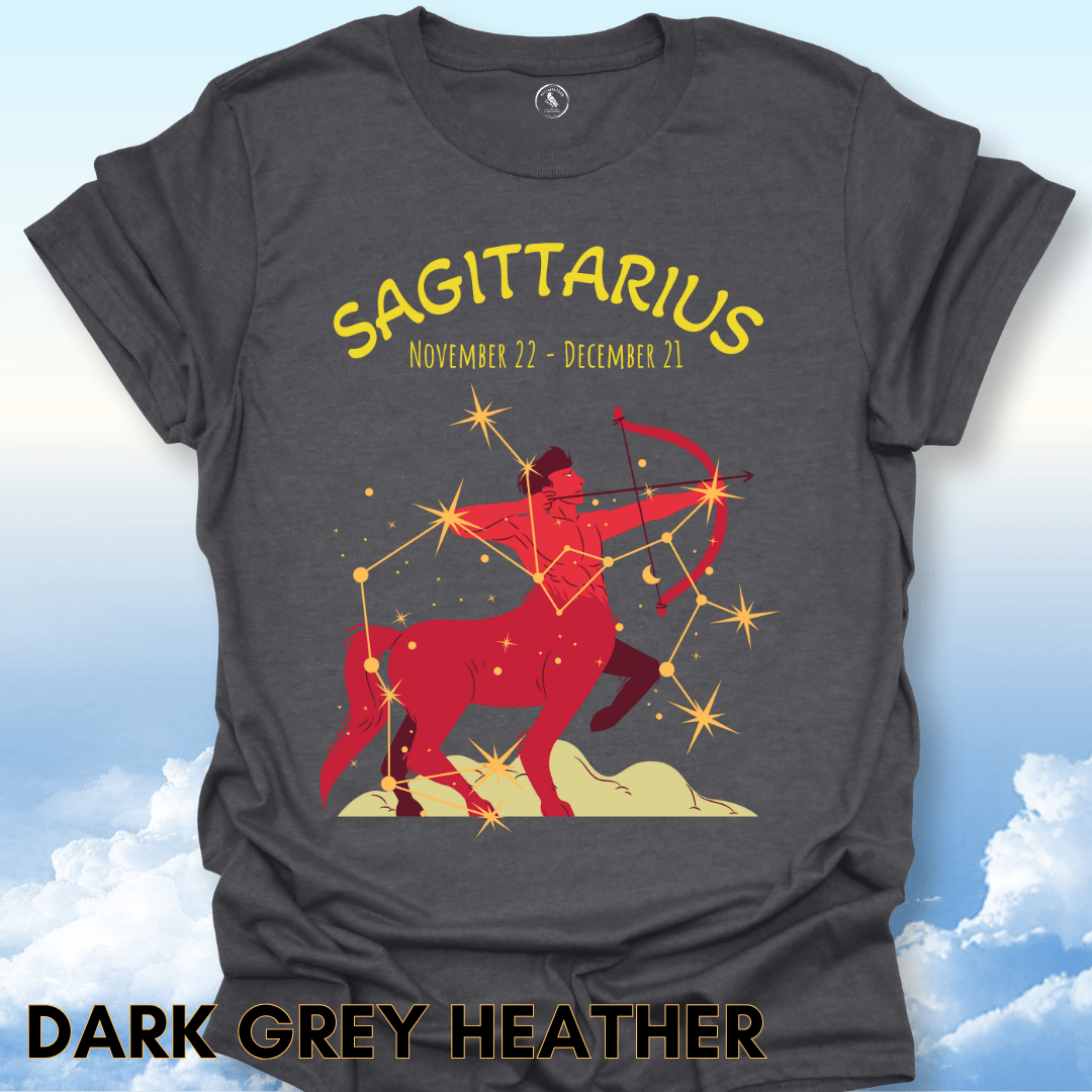 T-Shirt Dark Heather / S Sagittarius Zodiac Tee