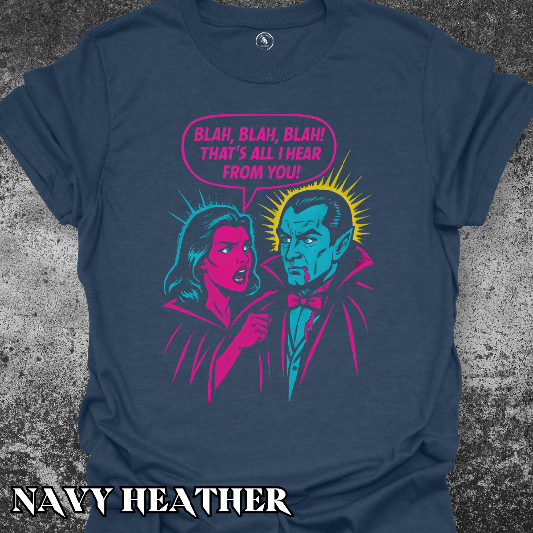 T-Shirt Navy Heather / S Blah Blah Blah Tee