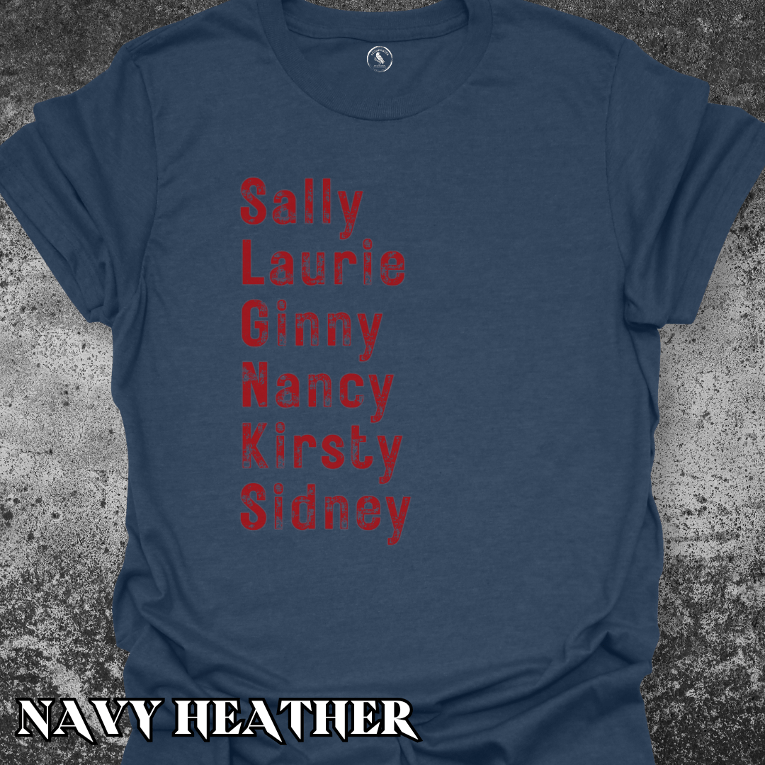 T-Shirt Navy Heather / S Final Girls First Names Tee