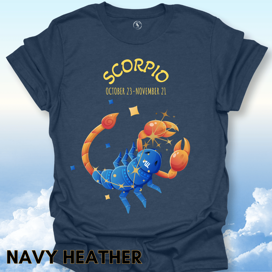 T-Shirt Navy Heather / S Scorpio Zodiac Tee