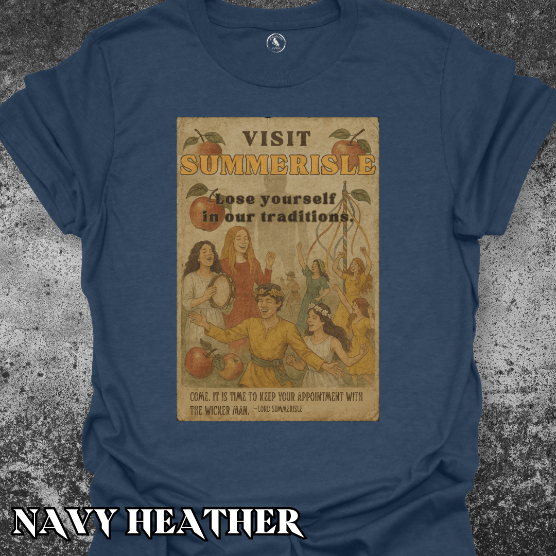 T-Shirt Navy Heather / S Visit Summerisle! Tee