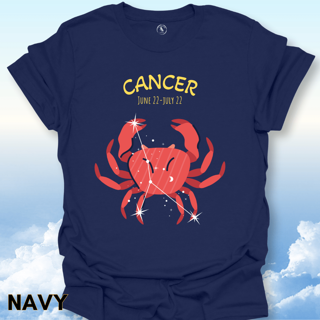 T-Shirt Navy / S Cancer Zodiac Tee