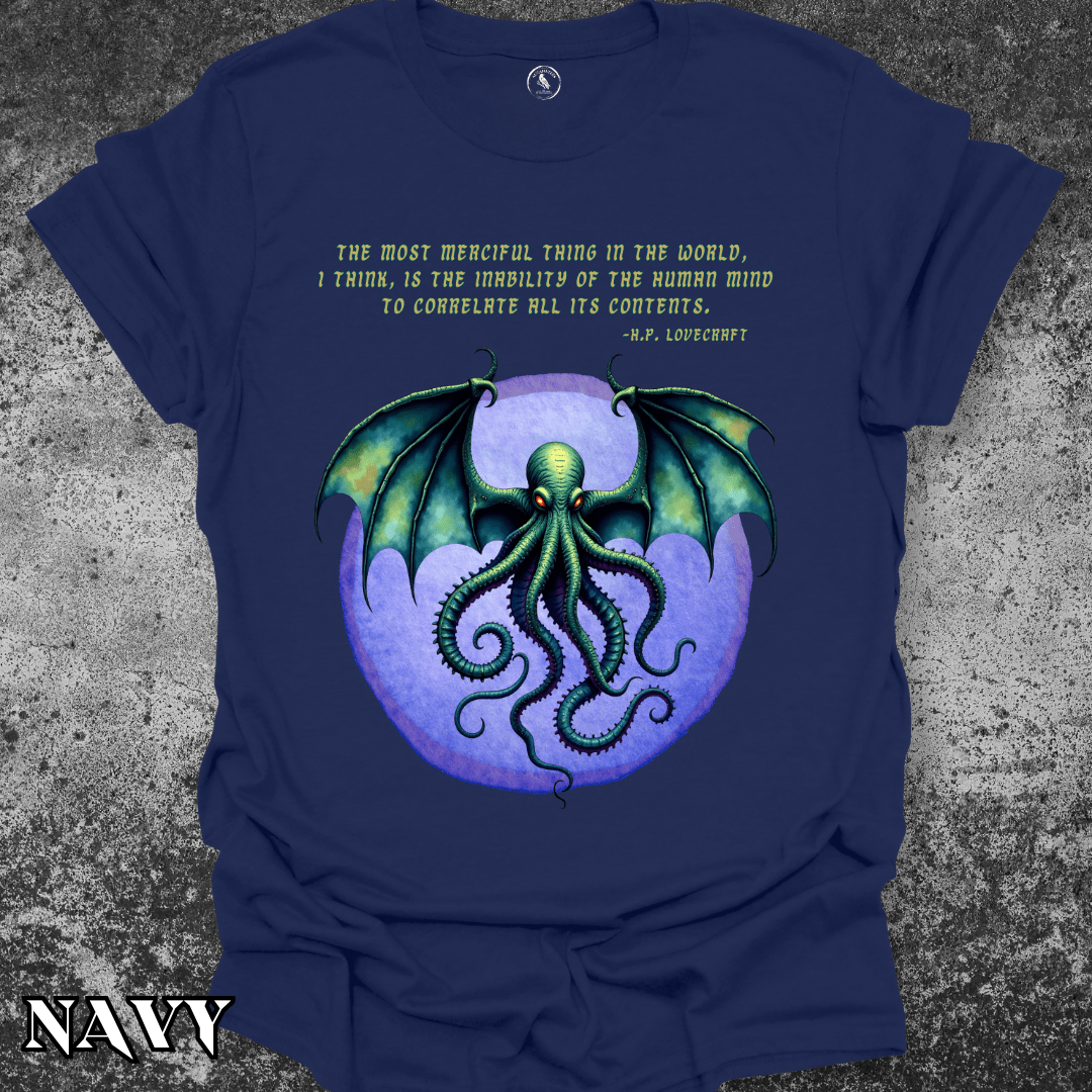 T-Shirt Navy / S Cthulhu Lovecraft Quote Tee