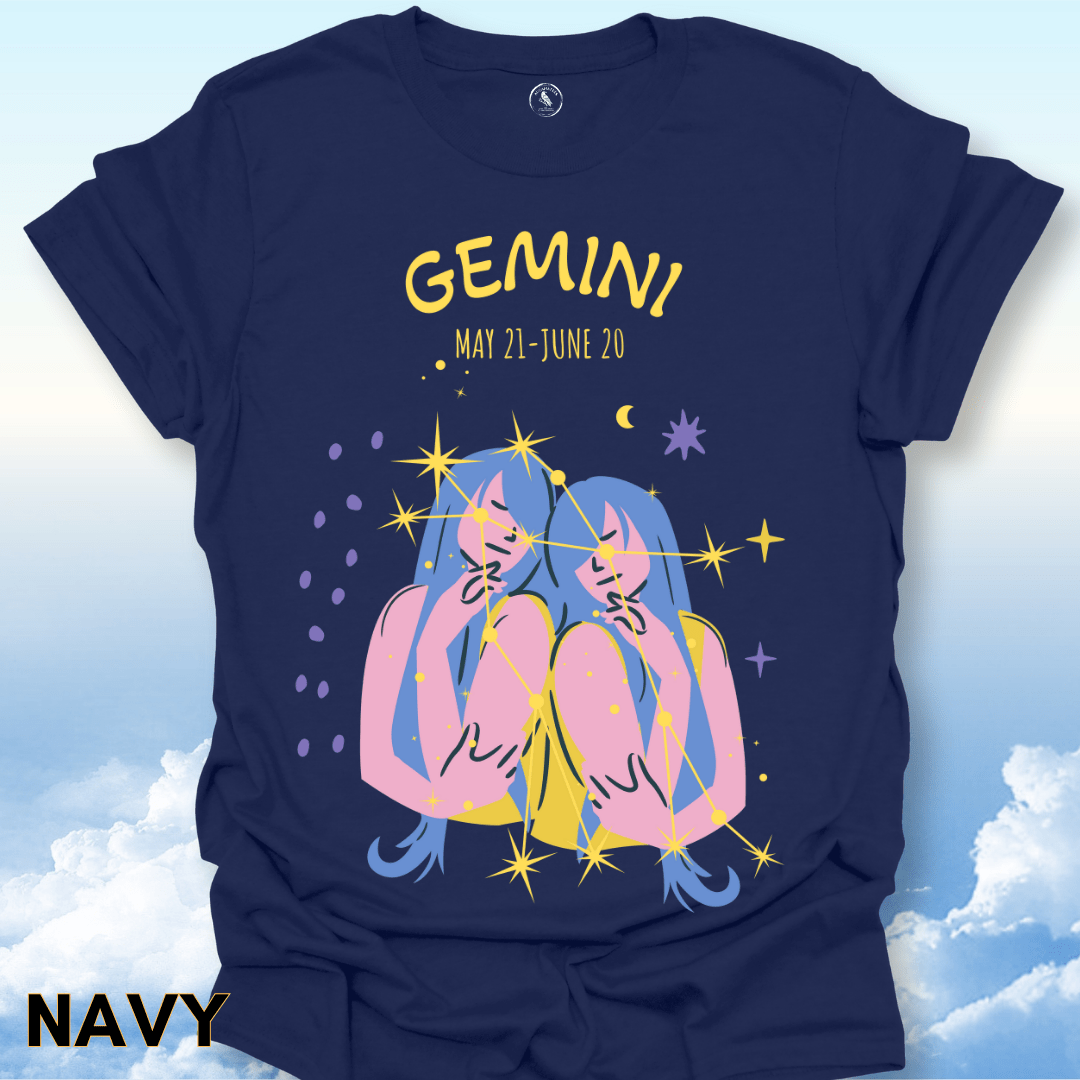 T-Shirt Navy / S Gemini Zodiac Tee