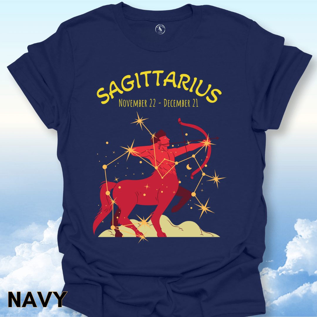 T-Shirt Navy / S Sagittarius Zodiac Tee