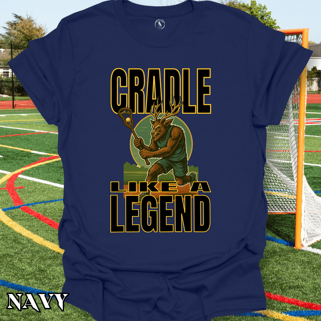 T-Shirt Navy / S Wendigo Lacrosse Cradling Tee