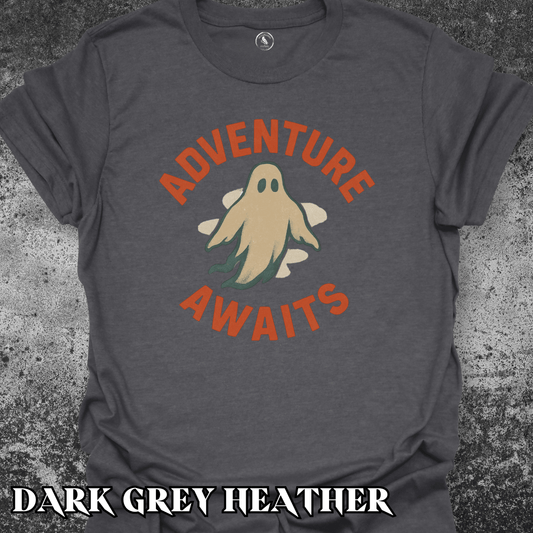 T-Shirt Adventure Awaits Ghost Tee