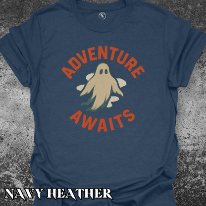 T-Shirt Adventure Awaits Ghost Tee