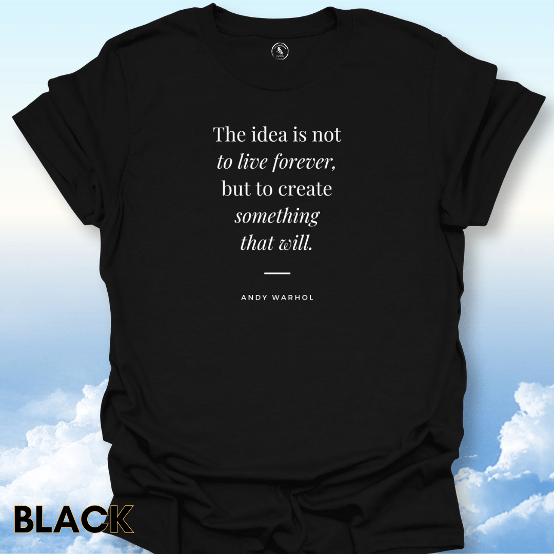T-Shirt Black / S Andy Warhol Quote Tee