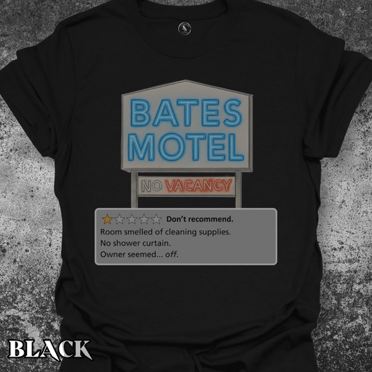 T-Shirt Black / S Bates Motel One-Star Review Tee