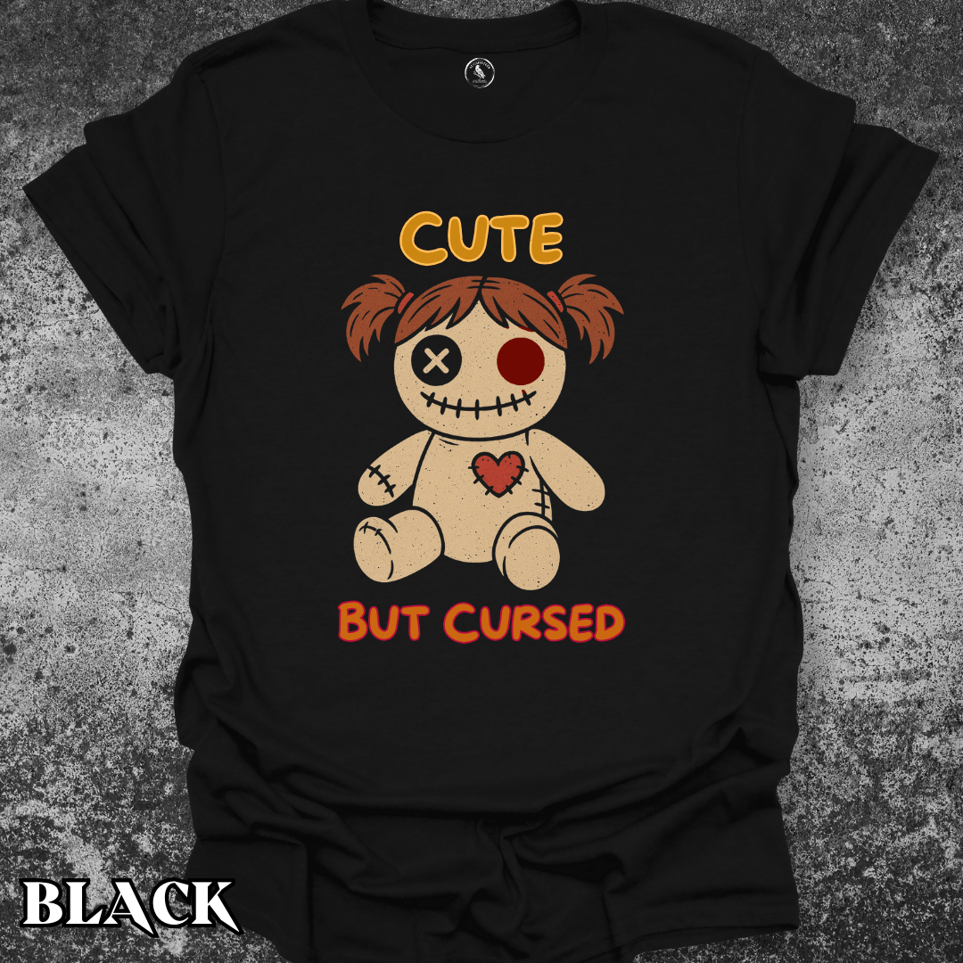 T-Shirt Black / S Cute But Cursed