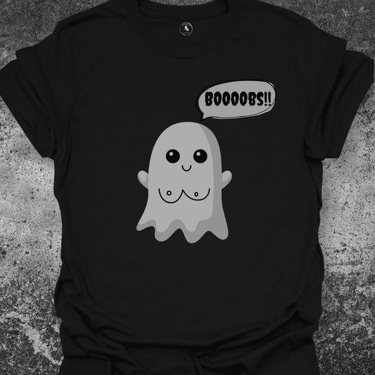 T-Shirt Black / S Funny Ghost “Booobs” Tee