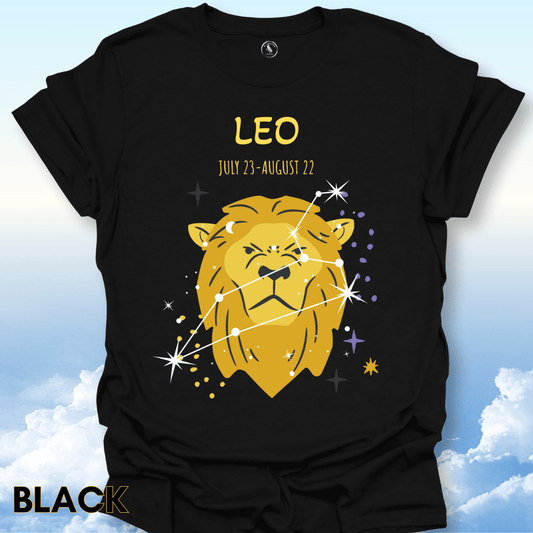 T-Shirt Black / S Leo Zodiac Tee