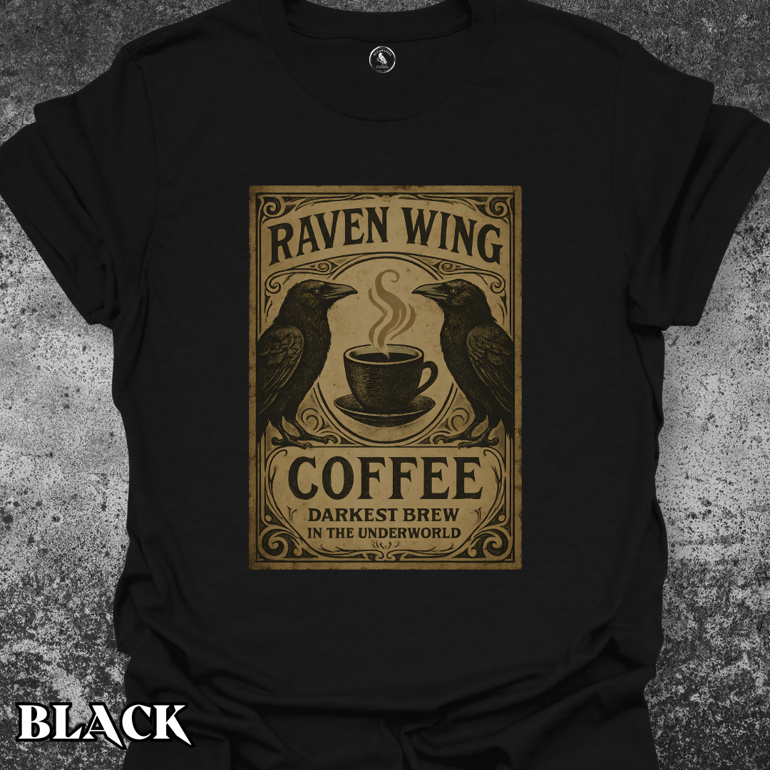 T-Shirt Black / S Raven Wing Coffee v1 Tee