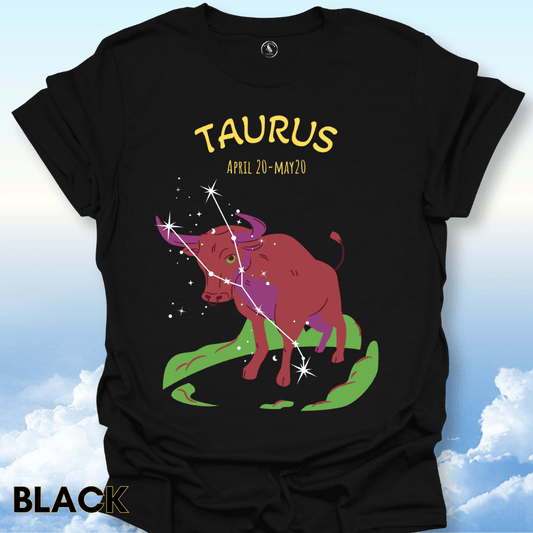 T-Shirt Black / S Taurus Zodiac Tee