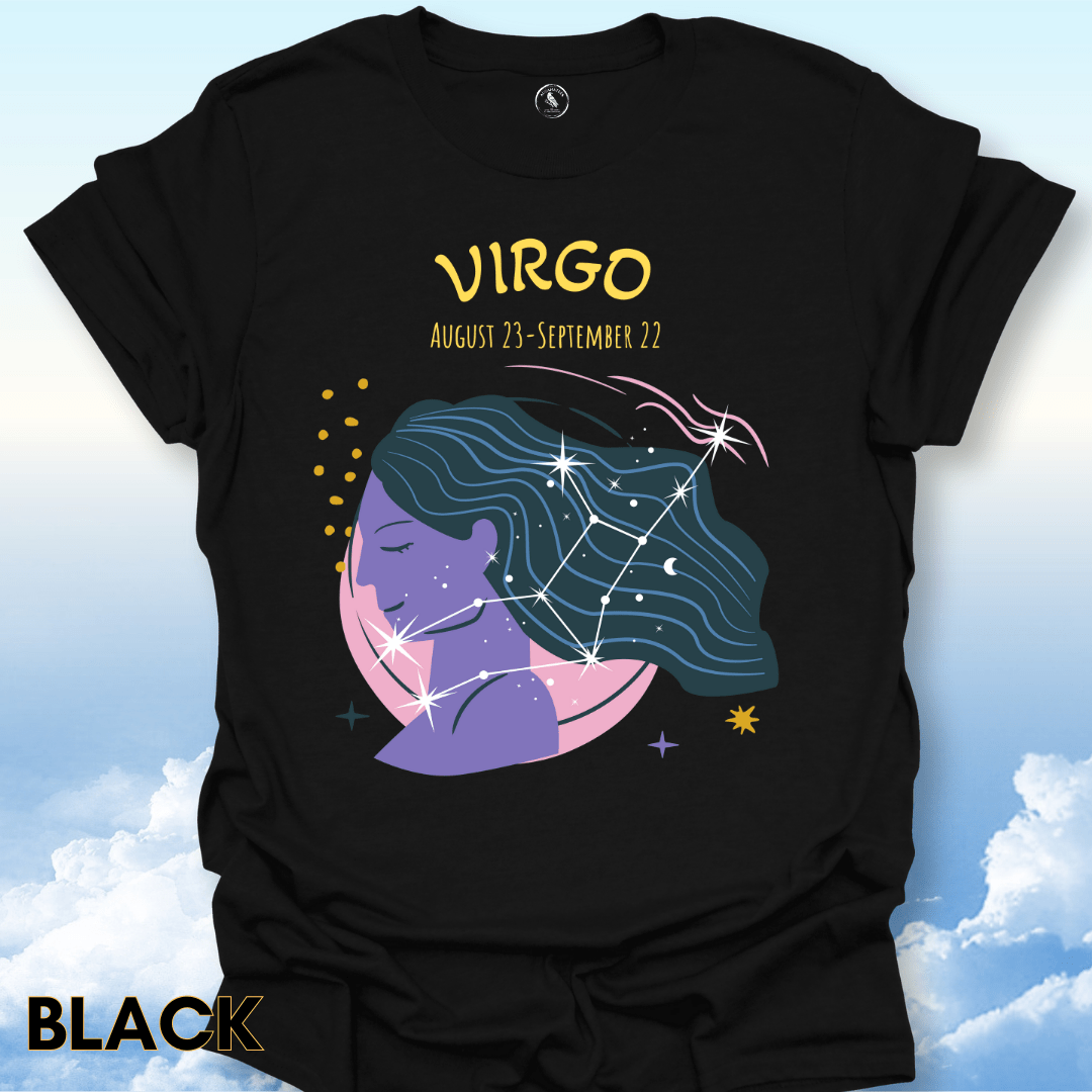 T-Shirt Black / S Virgo Zodiac Tee