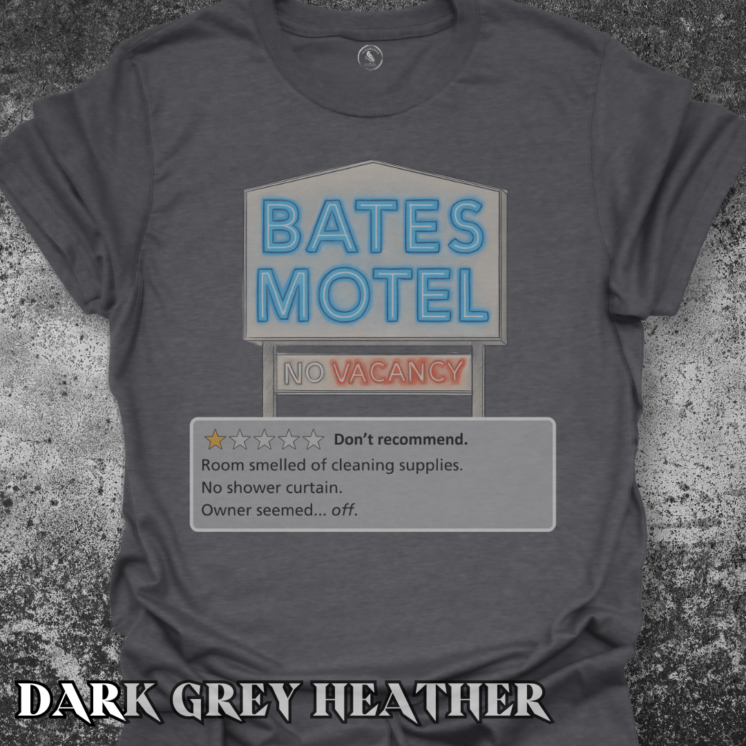 T-Shirt Dark Heather / S Bates Motel One-Star Review Tee