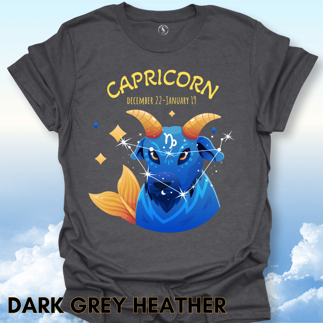 T-Shirt Dark Heather / S Capricorn Zodiac Tee
