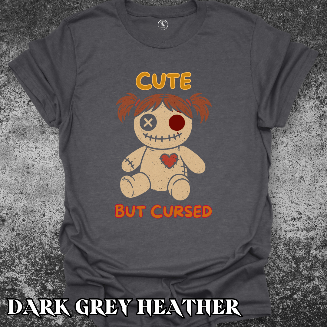 T-Shirt Dark Heather / S Cute But Cursed