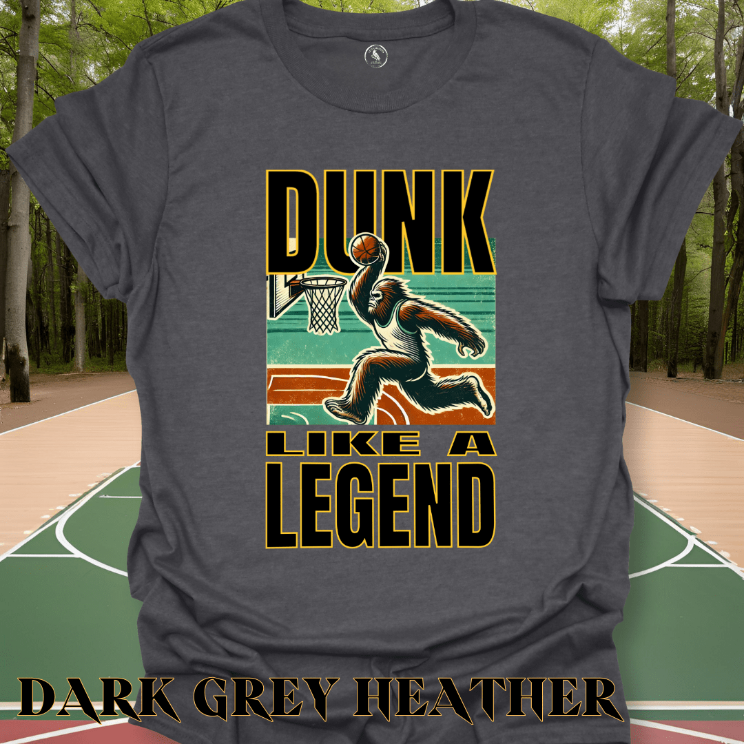 T-Shirt Dark Heather / S Dunking Bigfoot Tee