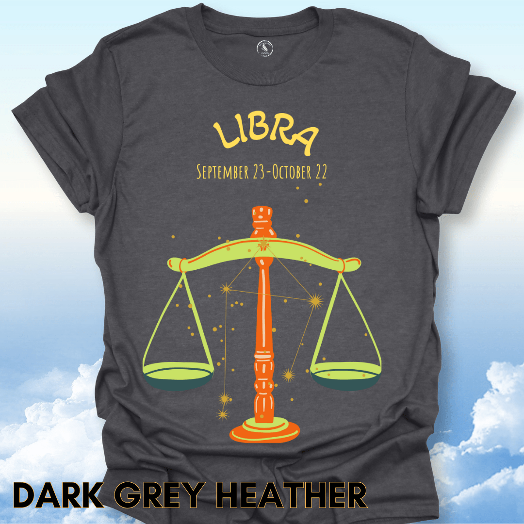 T-Shirt Dark Heather / S Libra Zodiac Tee