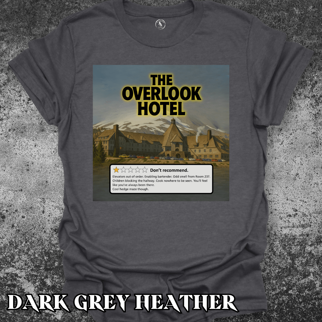 T-Shirt Dark Heather / S Overlook Hotel Review Tee