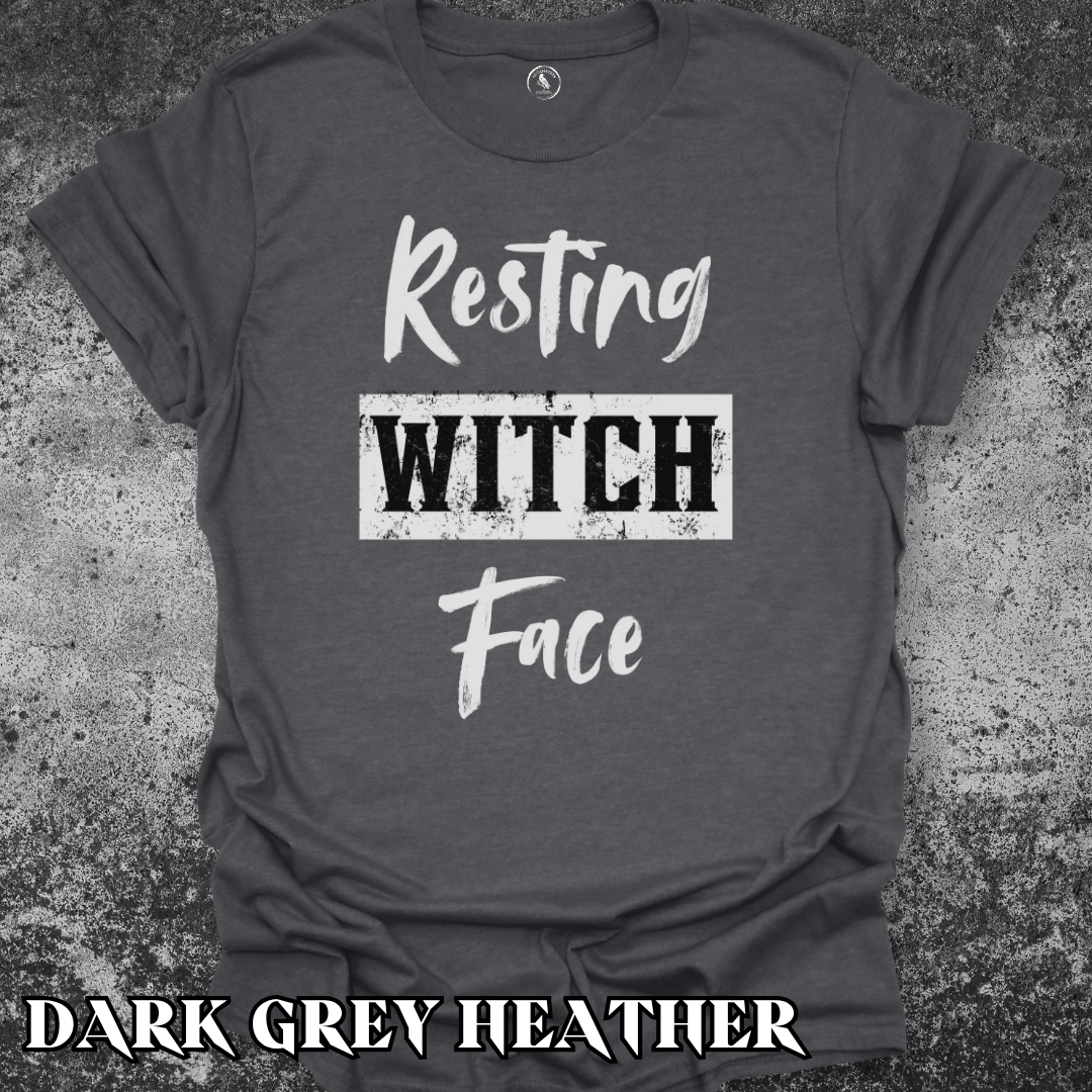 T-Shirt Dark Heather / S Resting Witch Face Tee