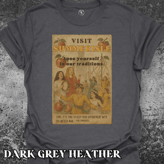 T-Shirt Dark Heather / S Visit Summerisle! Tee