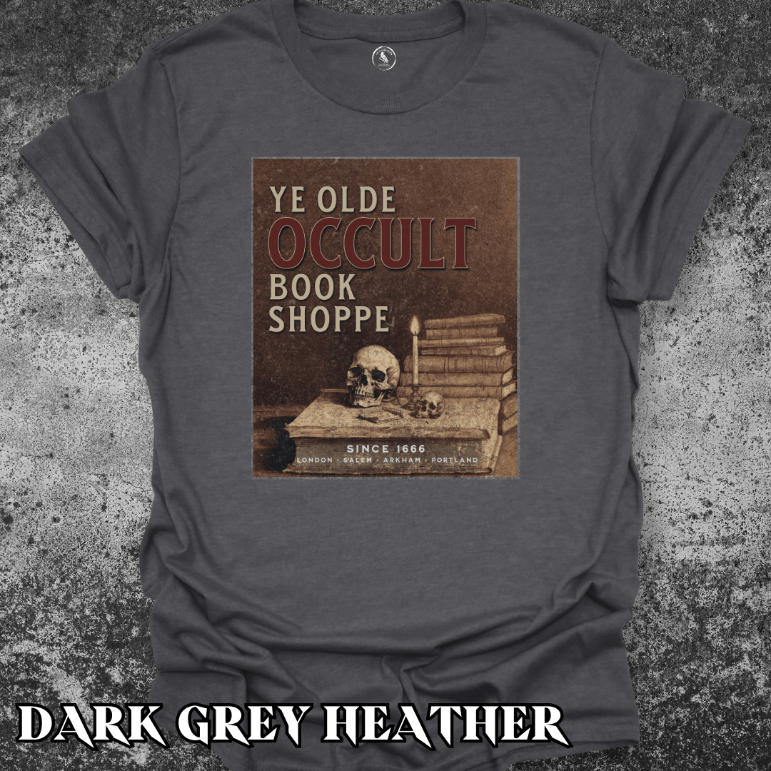 T-Shirt Dark Heather / S Ye Olde Occult Book Shoppe Tee