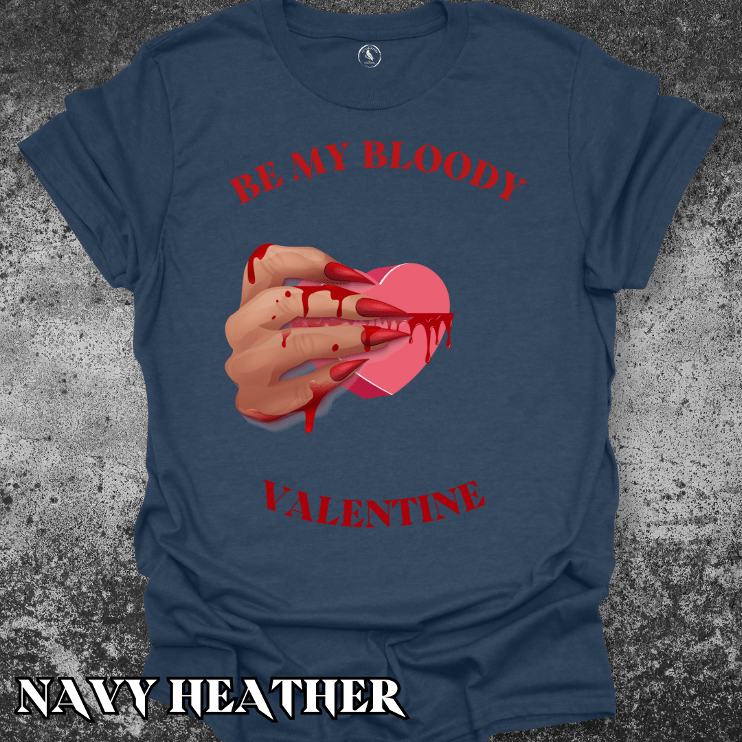 T-Shirt Navy Heather / S Be My Bloody Valentine Tee