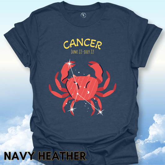 T-Shirt Navy Heather / S Cancer Zodiac Tee