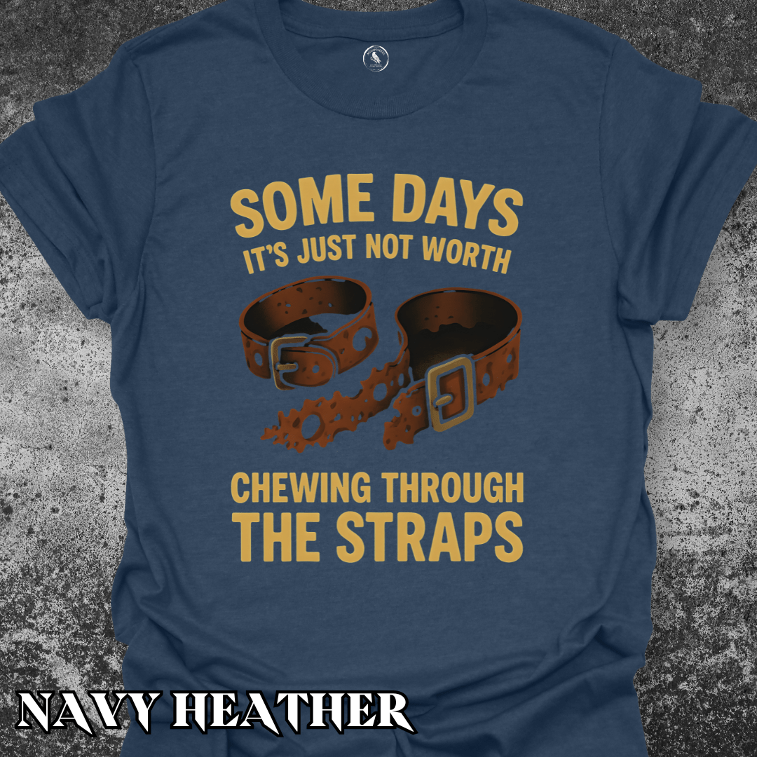 T-Shirt Navy Heather / S Chewing Through the Straps Tee