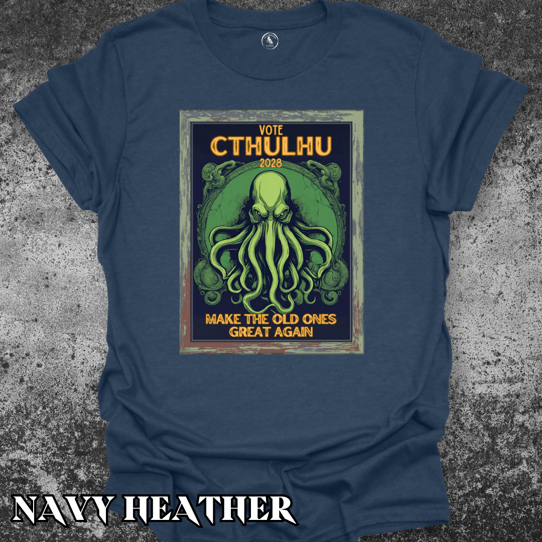 T-Shirt Navy Heather / S Cthulhu for President 2028 Tee