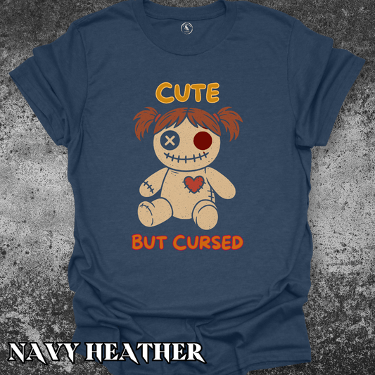 T-Shirt Navy Heather / S Cute But Cursed