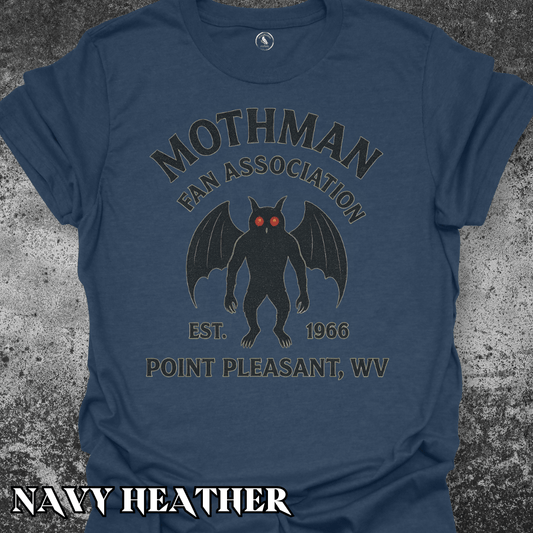 T-Shirt Navy Heather / S Funny Mothman Appreciation Cryptid T‑Shirt – Dark Humor Gift Tee