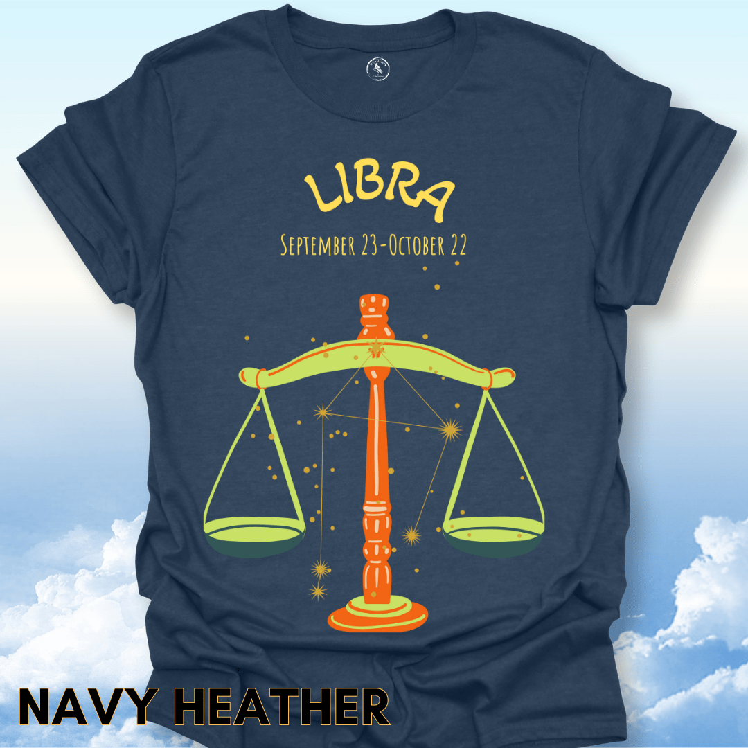 T-Shirt Navy Heather / S Libra Zodiac Tee