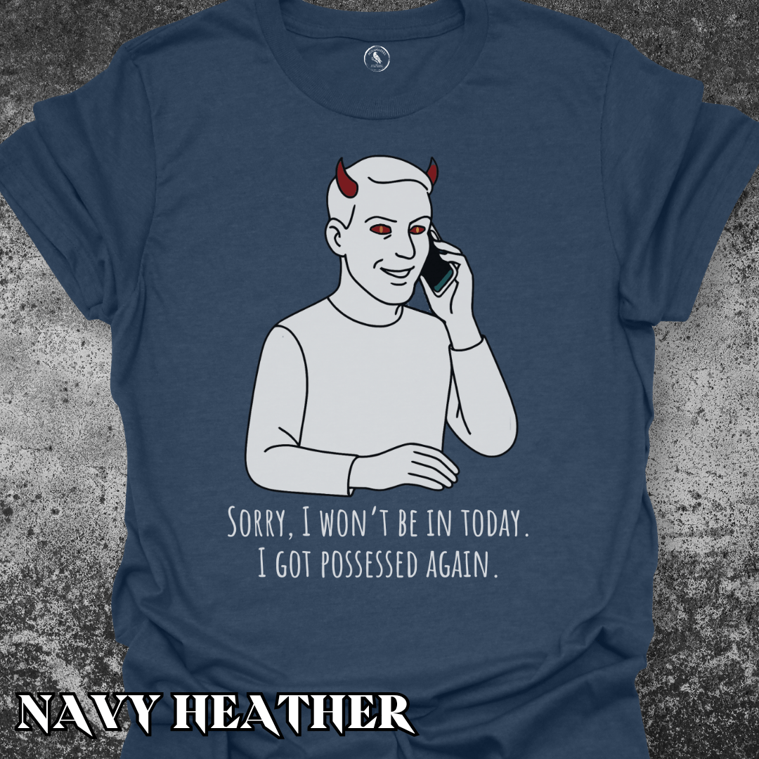 T-Shirt Navy Heather / S Possessed Excuse Male Tee