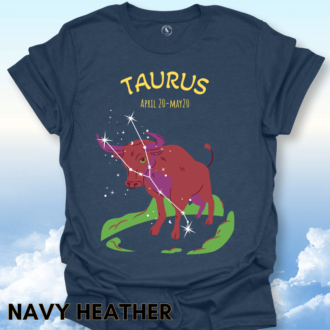 T-Shirt Navy Heather / S Taurus Zodiac Tee