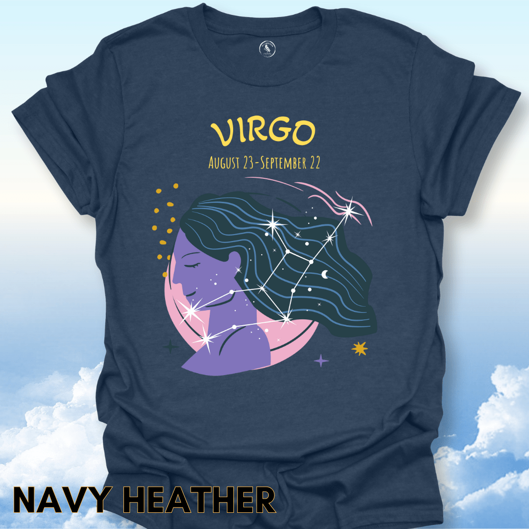 T-Shirt Navy Heather / S Virgo Zodiac Tee