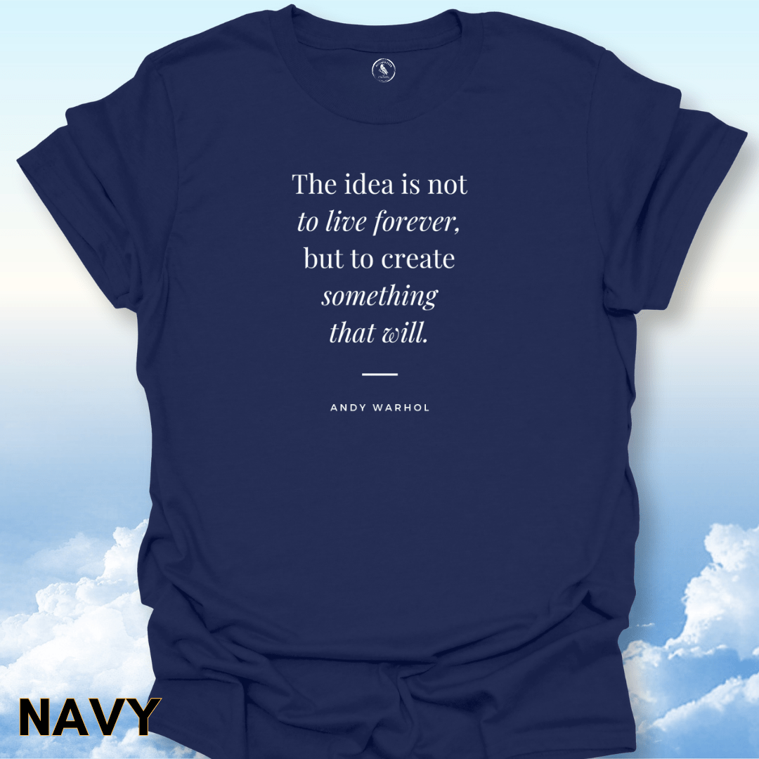 T-Shirt Navy / S Andy Warhol Quote Tee