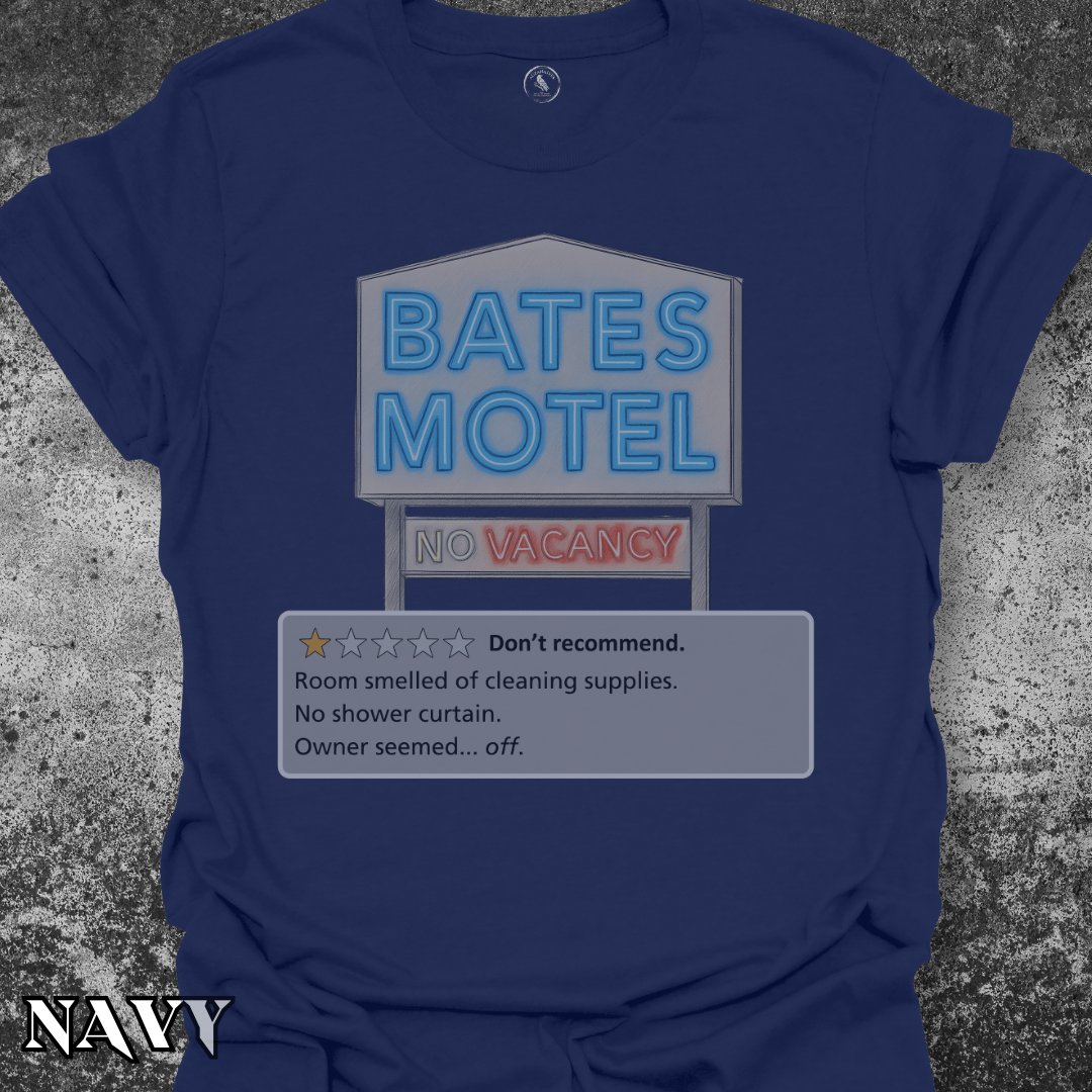 T-Shirt Navy / S Bates Motel One-Star Review Tee