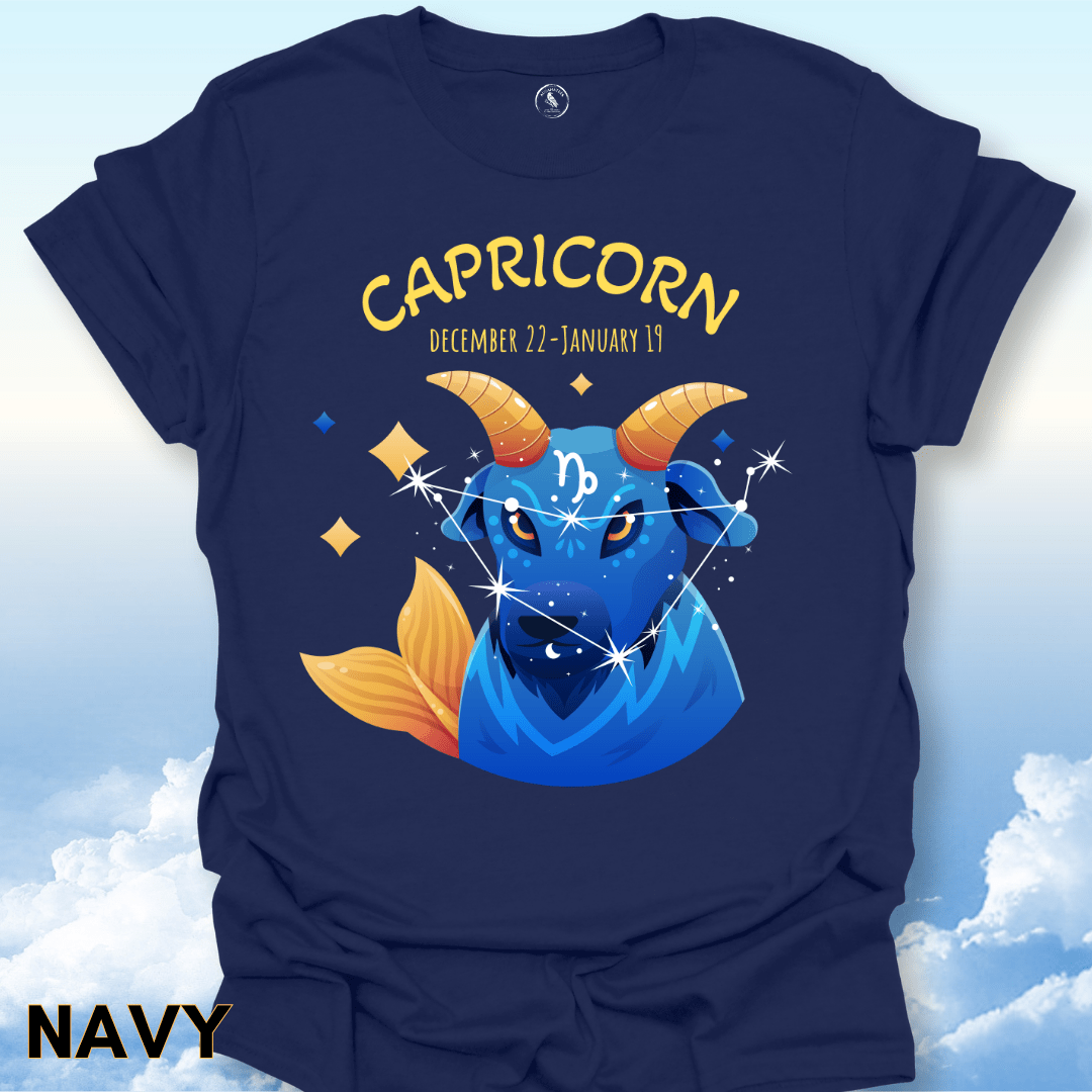 T-Shirt Navy / S Capricorn Zodiac Tee