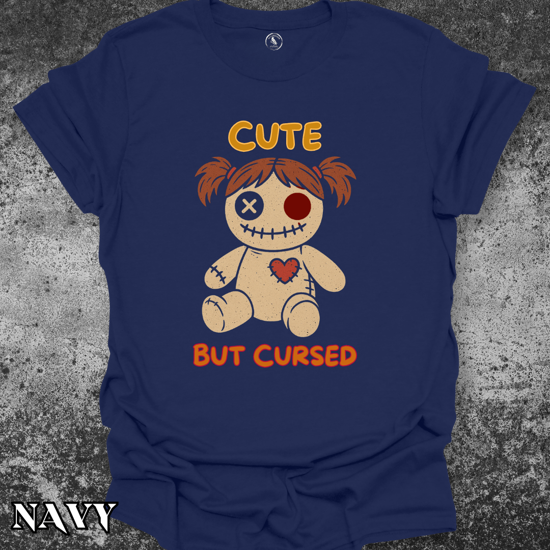 T-Shirt Navy / S Cute But Cursed