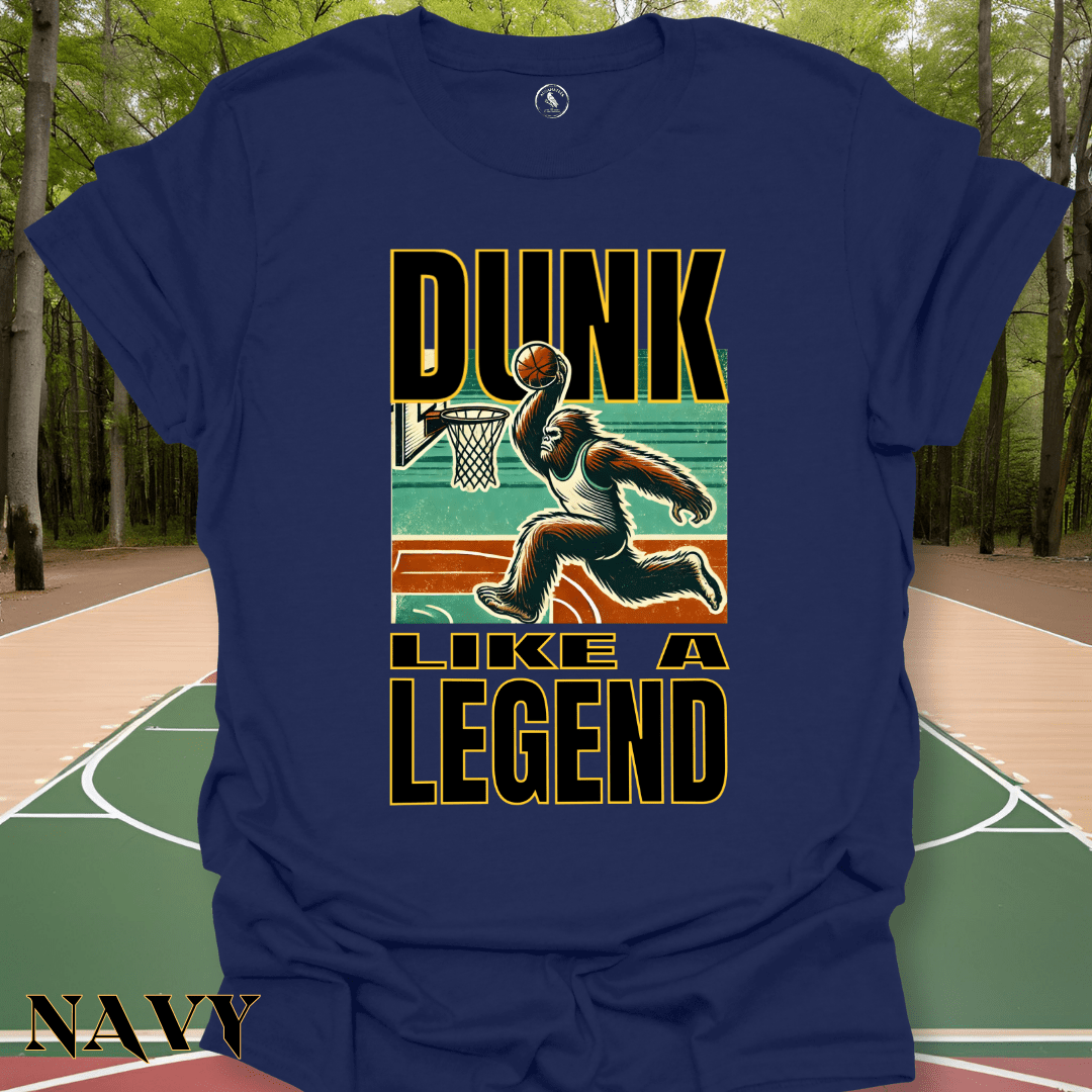 T-Shirt Navy / S Dunking Bigfoot Tee