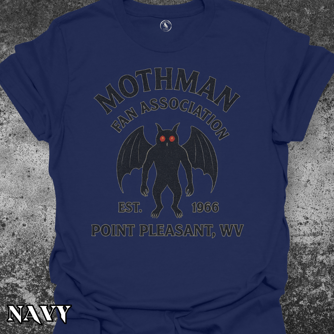 T-Shirt Navy / S Funny Mothman Appreciation Cryptid T‑Shirt – Dark Humor Gift Tee